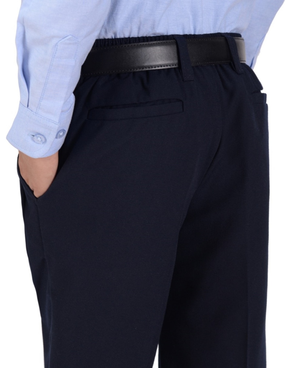 Pantalón con resorte de vestir yale básico para niño