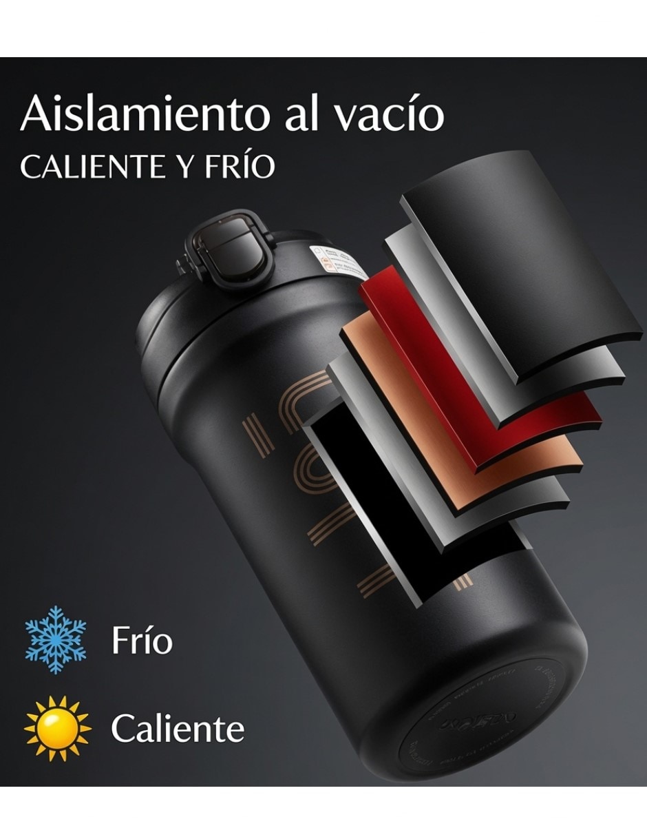 Termo de acero inoxidable con tapa rosca 5