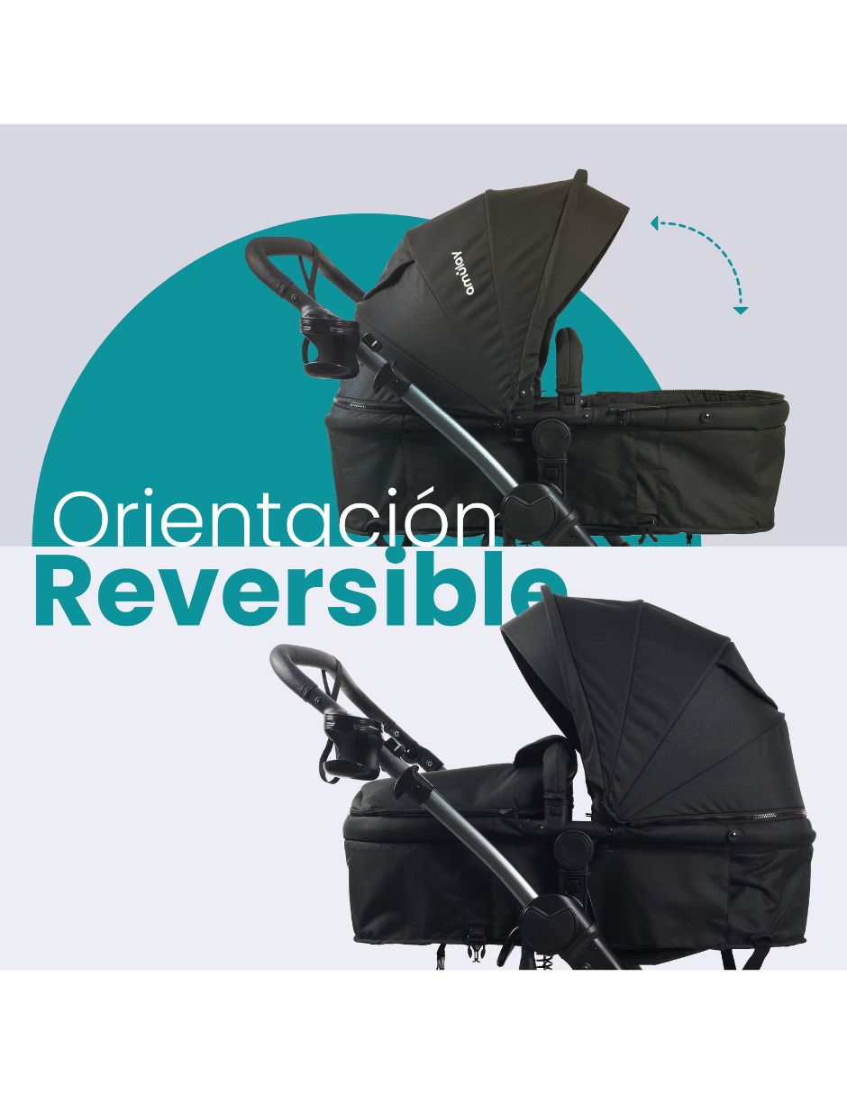 Carriola reversible plegable 3