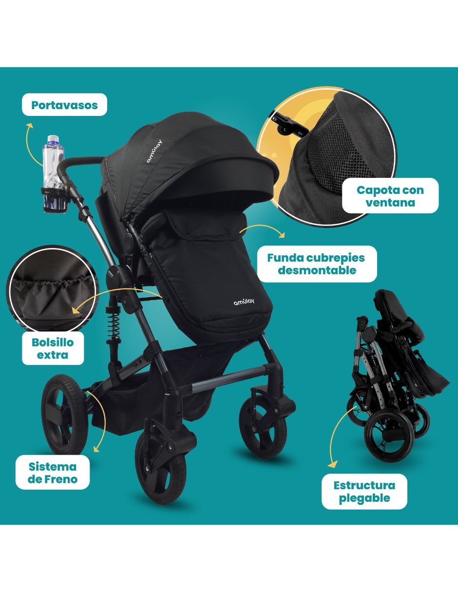 Carriola reversible plegable 7