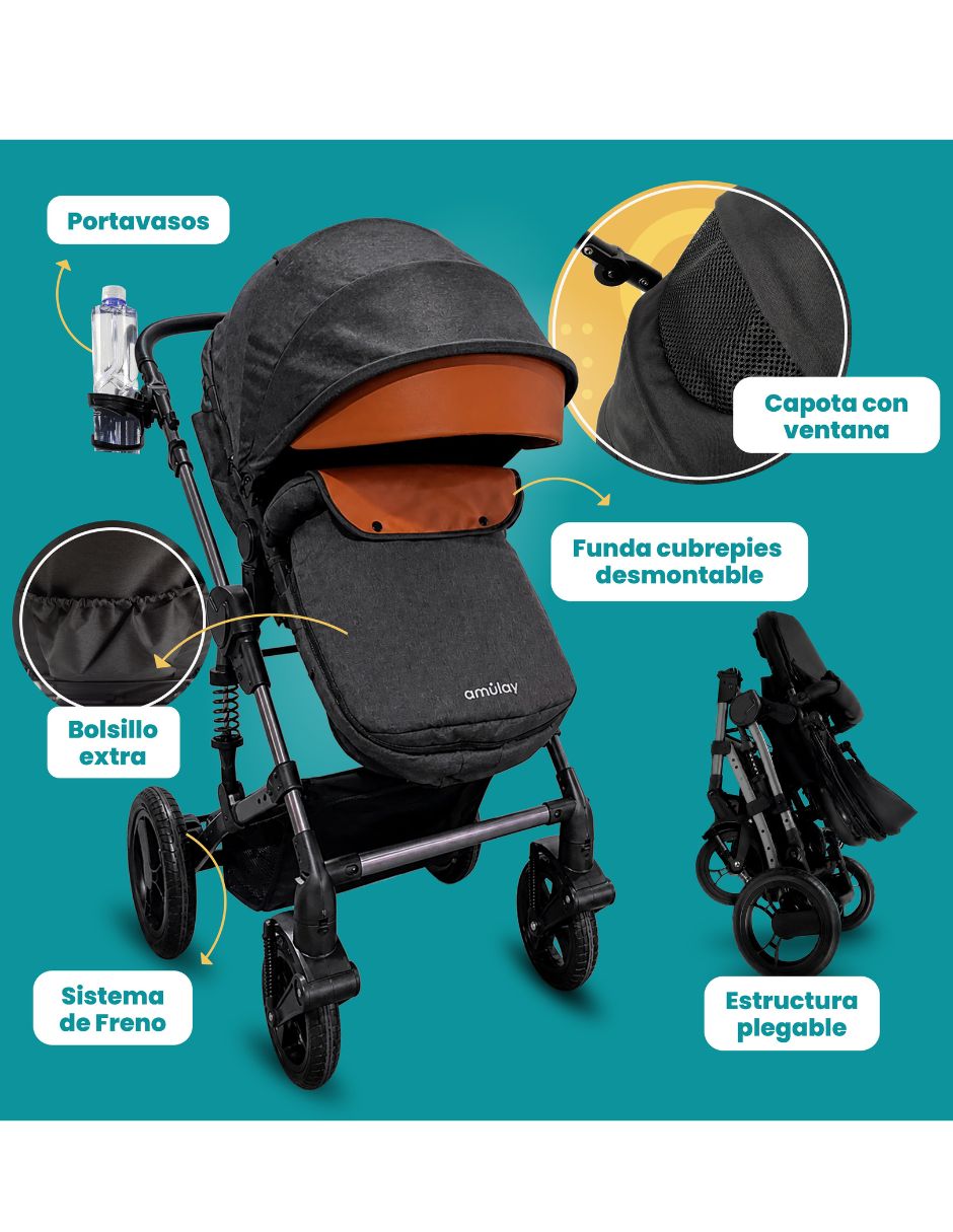 Carriola reversible Amulay plegable