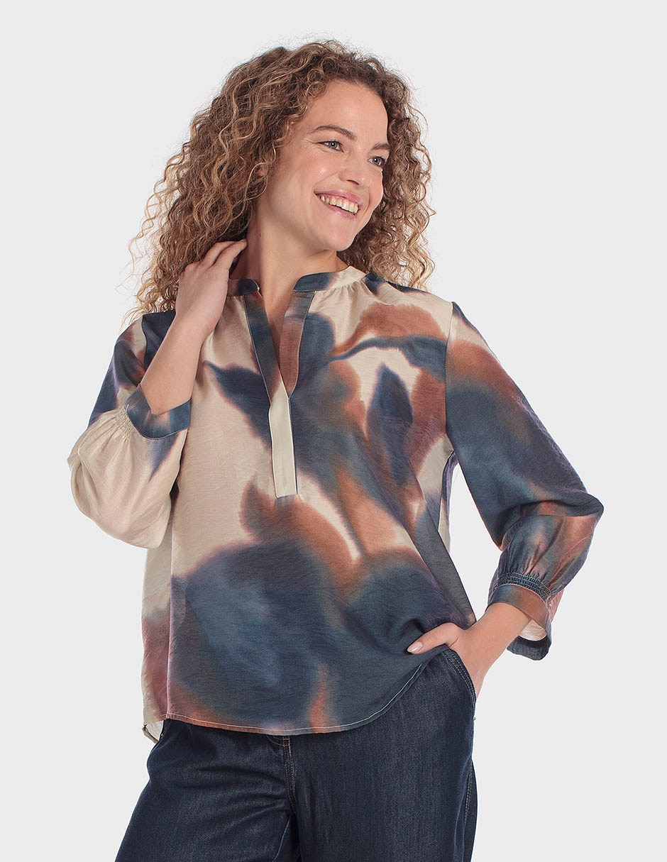 Blusa manga 3/4 para mujer Blusa manga 3/4 para mujer