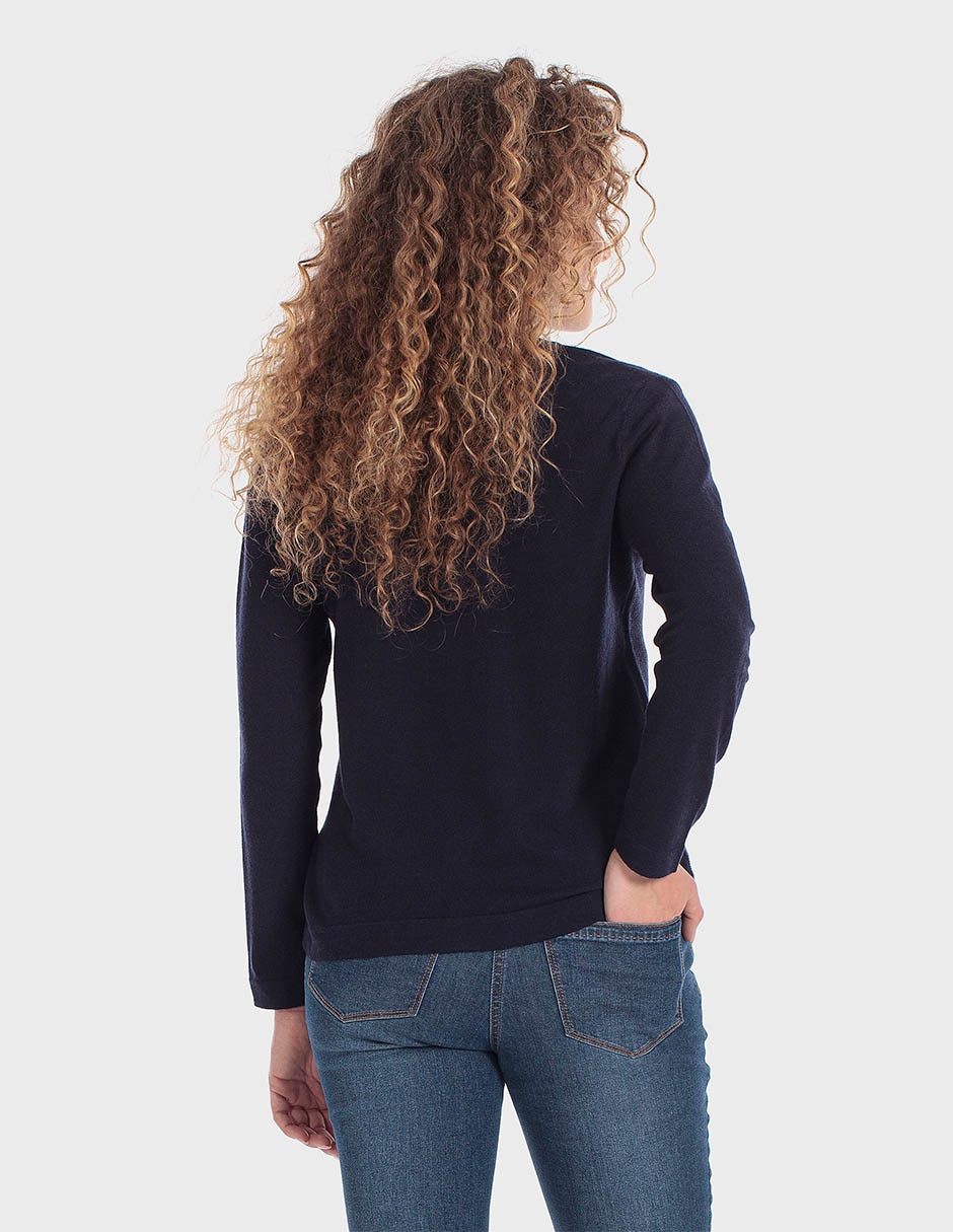Suéter cuello redondo para mujer 5