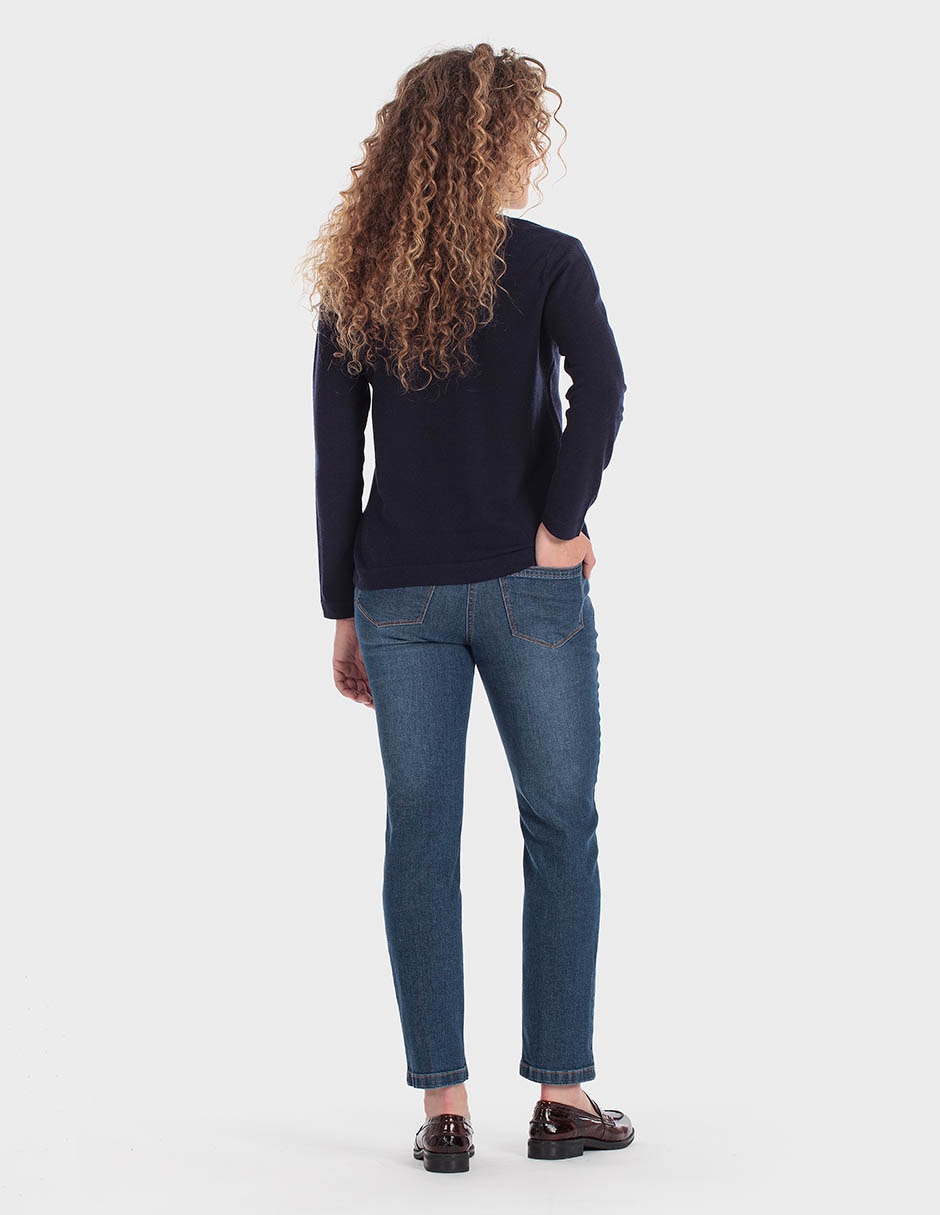 Suéter cuello redondo para mujer