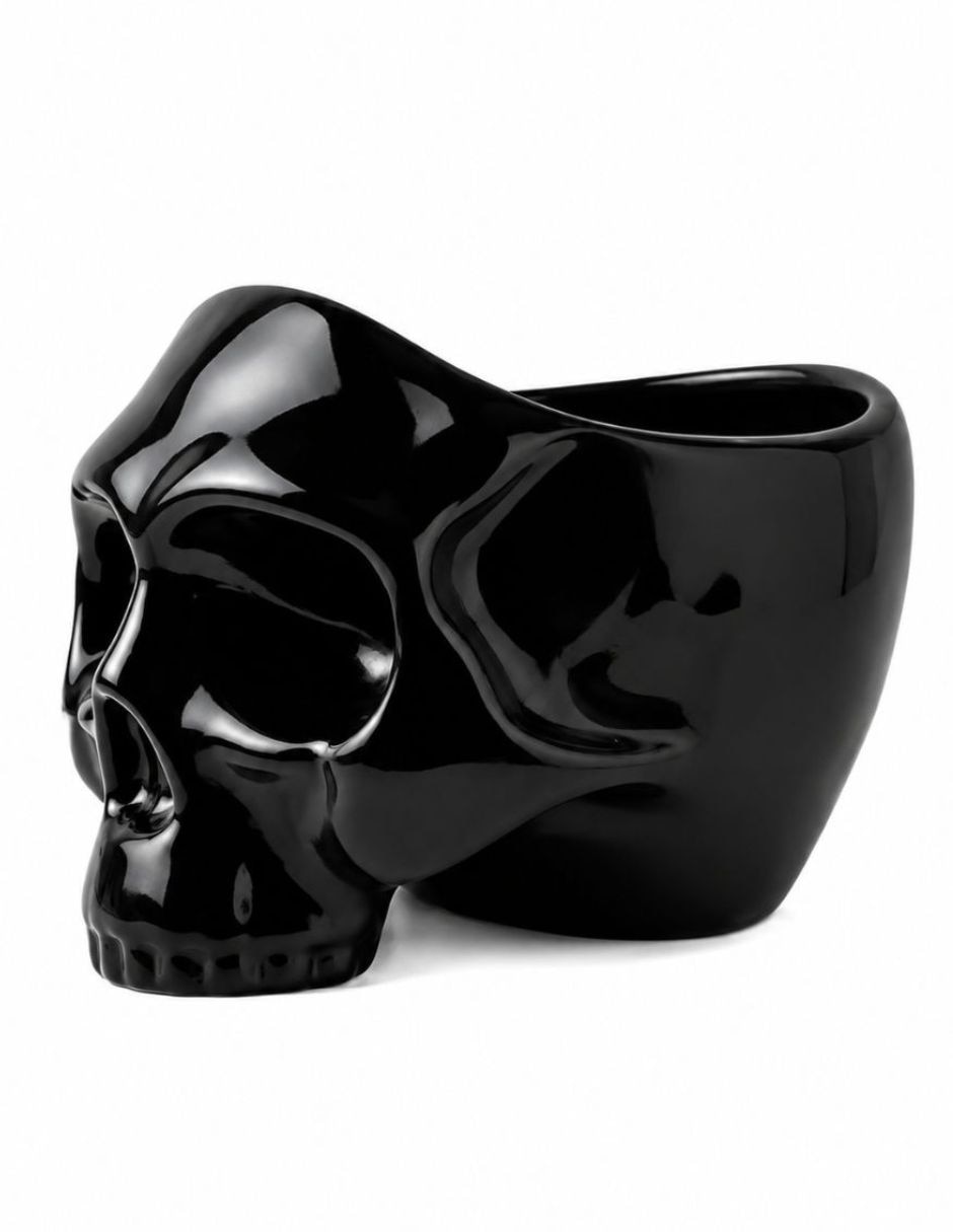 Figura decorativa de calavera de cerámica Figura decorativa de calavera de cerámica