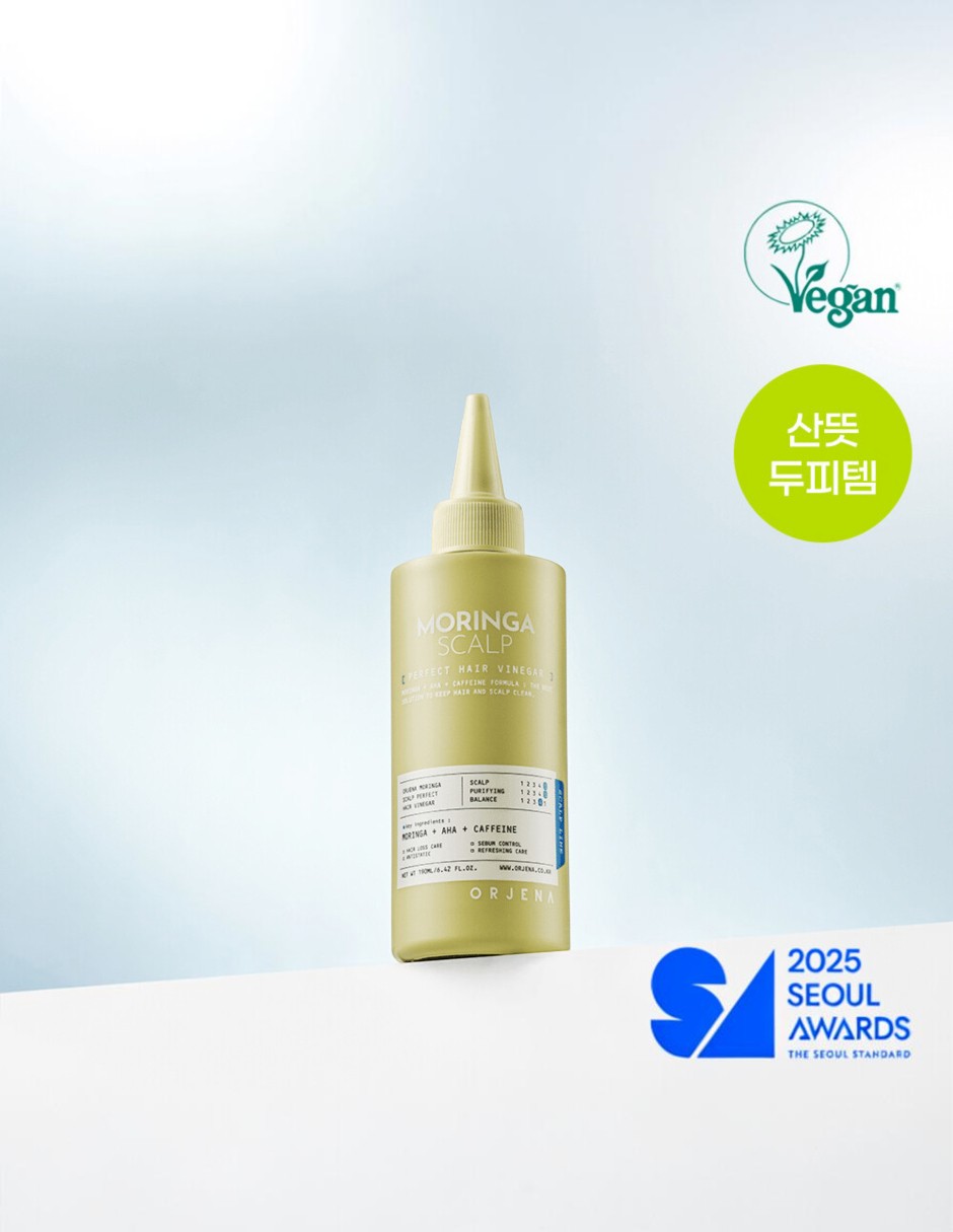Tratamiento capilar Orjena moringa scalp perfect hair vinegar 190ml vinagre capilar hidratante con extracto de moringa anticaida Orjena 5
