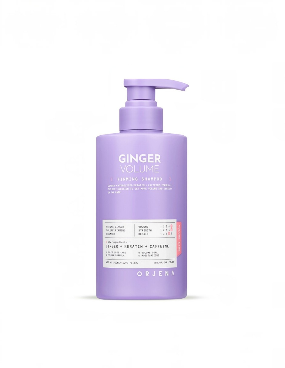 Shampoo anticaída para cabello todo tipo ginger volume firming shampoo 500 ml Shampoo anticaída para cabello todo tipo ginger volume firming shampoo 500 ml