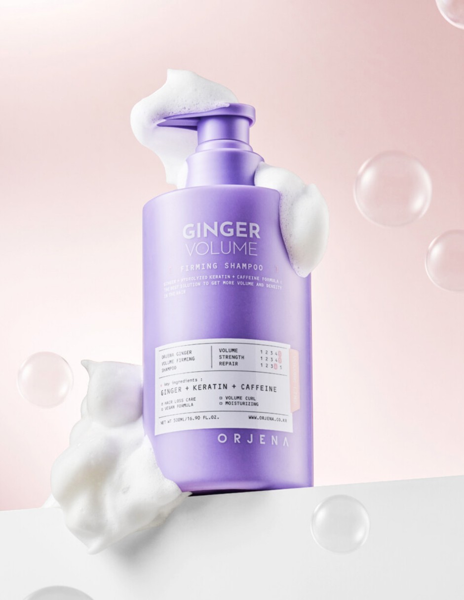 Shampoo anticaída para cabello todo tipo ginger volume firming shampoo 500 ml 2