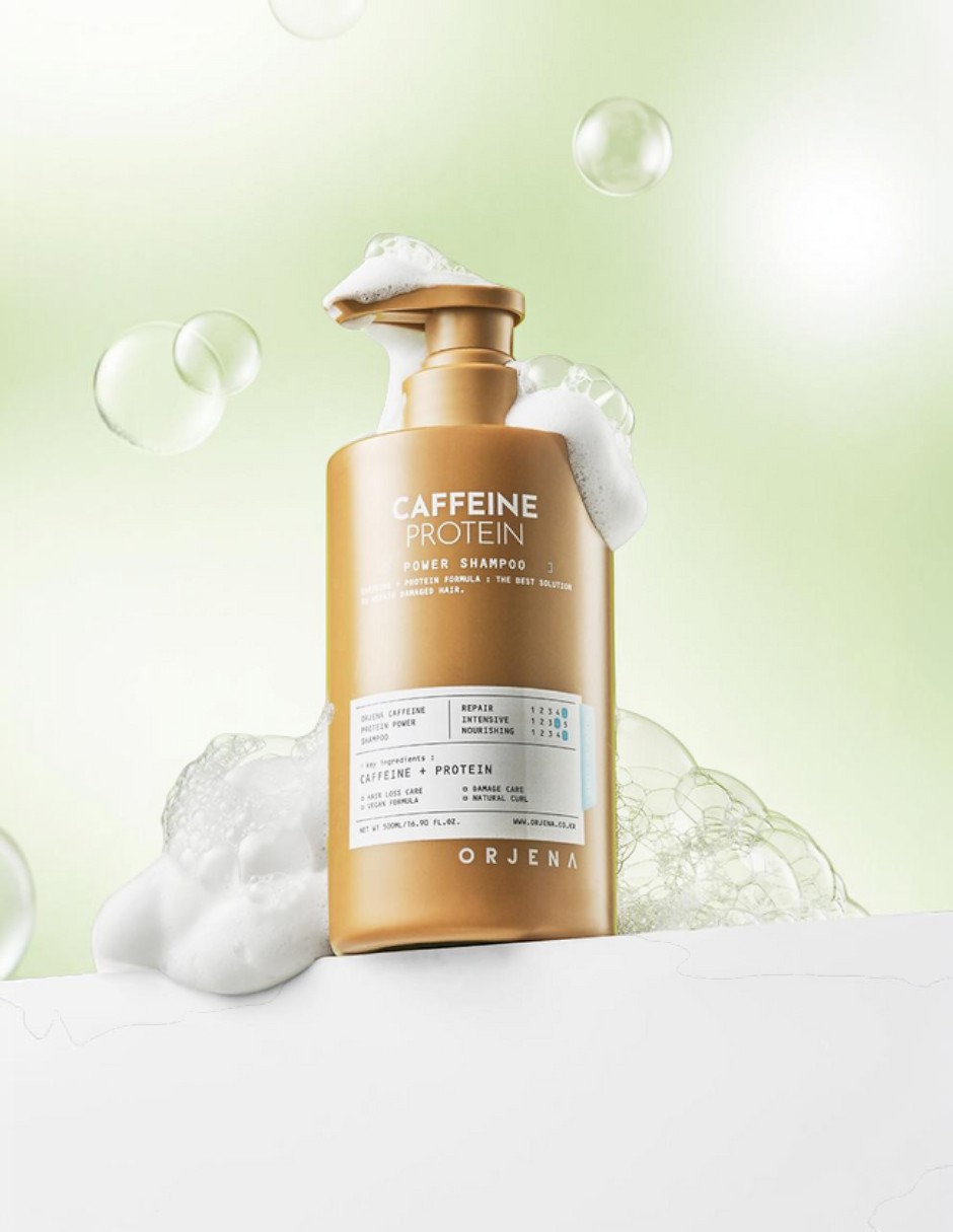 Shampoo anticaída para cabello todo tipo caffeine protein power shampoo 500ml Ð shampoo nutritivo con cafeína y proteínas para cabello orjena caffeine protein power 2