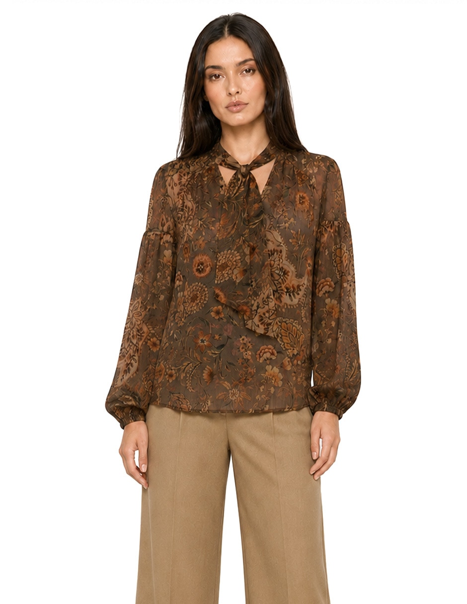 Blusa foley's manga larga para mujer