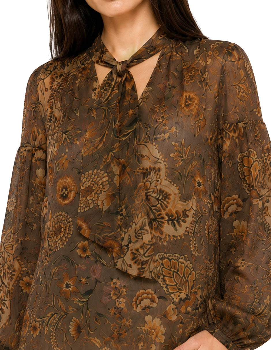 Blusa foley's manga larga para mujer