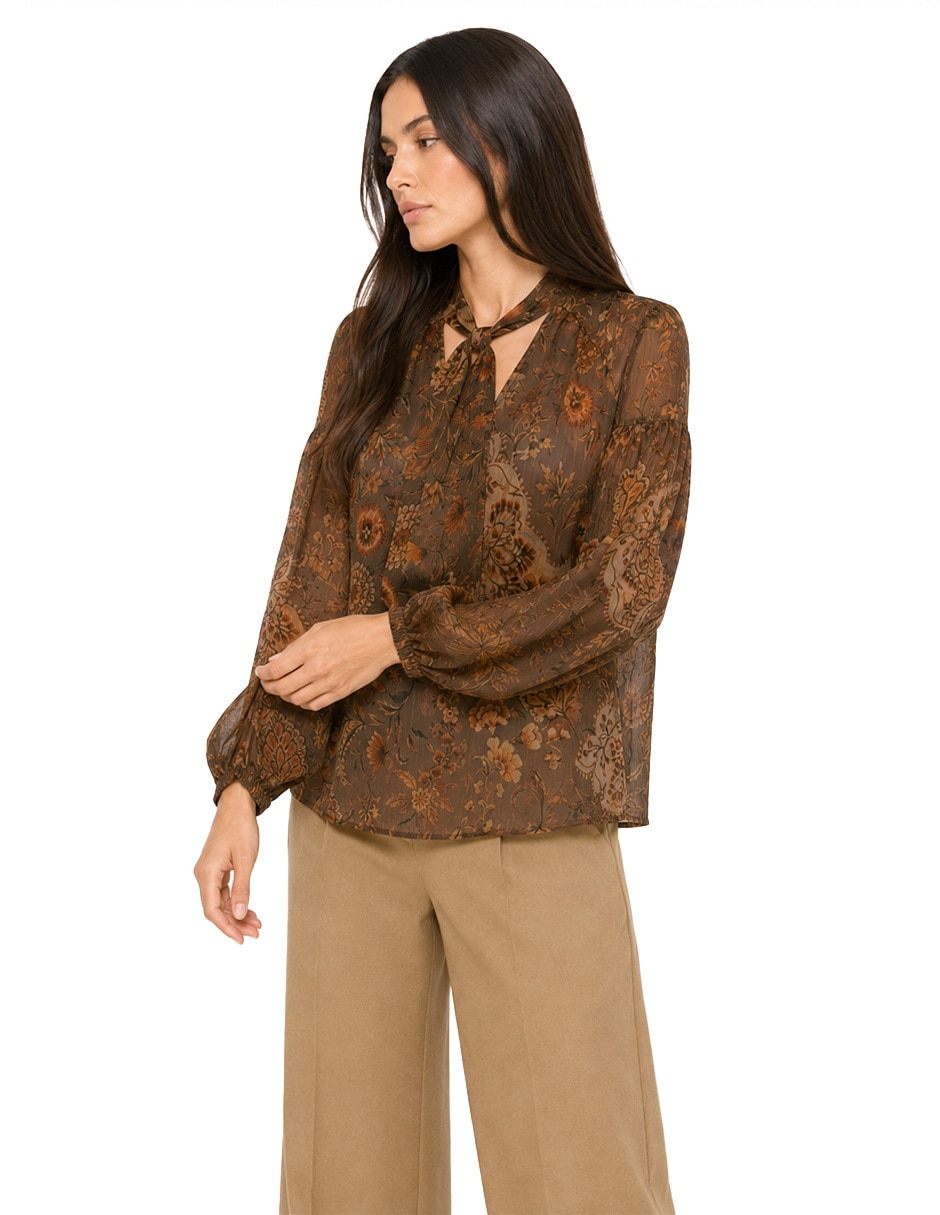 Blusa foley's manga larga para mujer