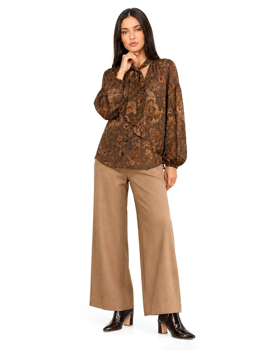Blusa foley's manga larga para mujer
