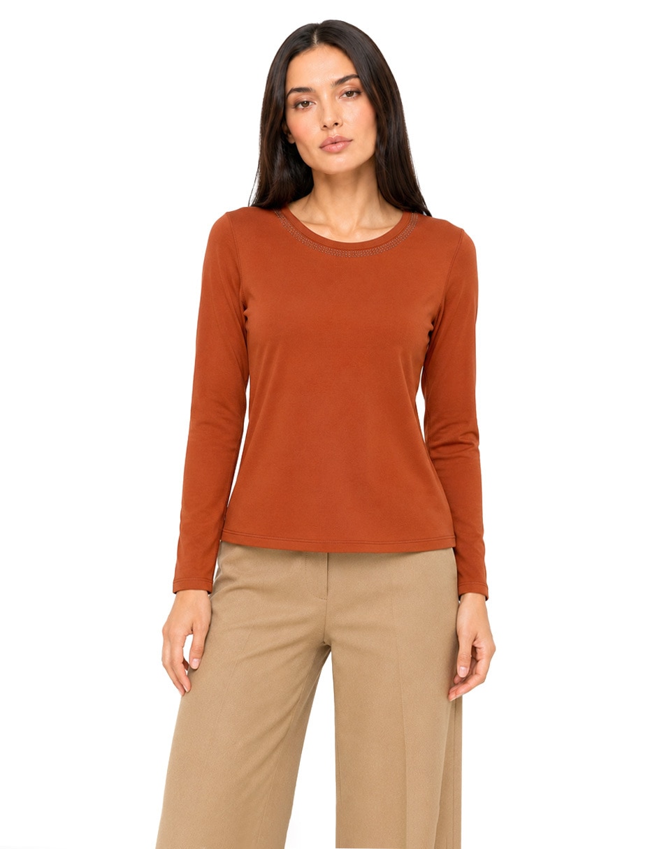 Blusa foley's manga larga para mujer