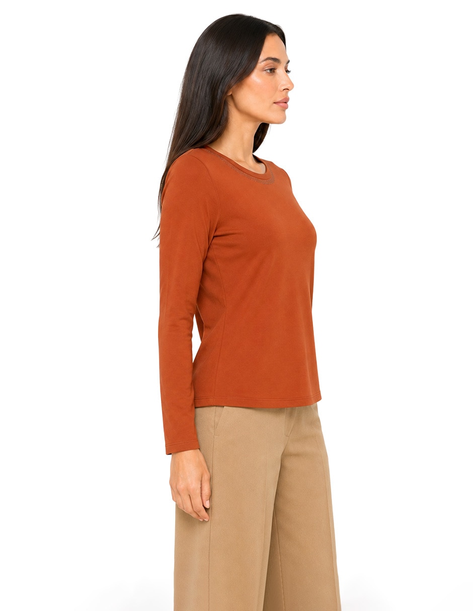 Blusa foley's manga larga para mujer