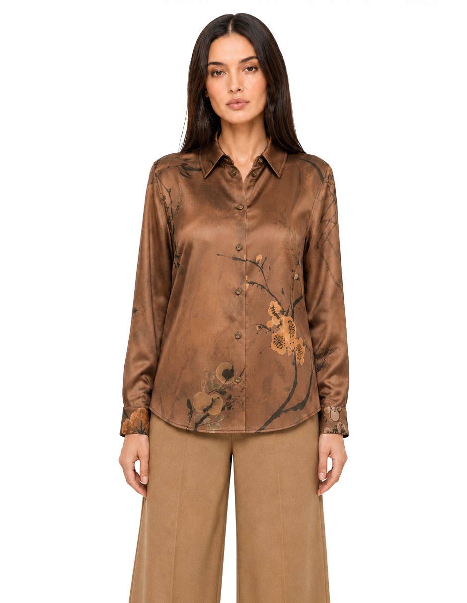 Blusa foley's manga larga para mujer