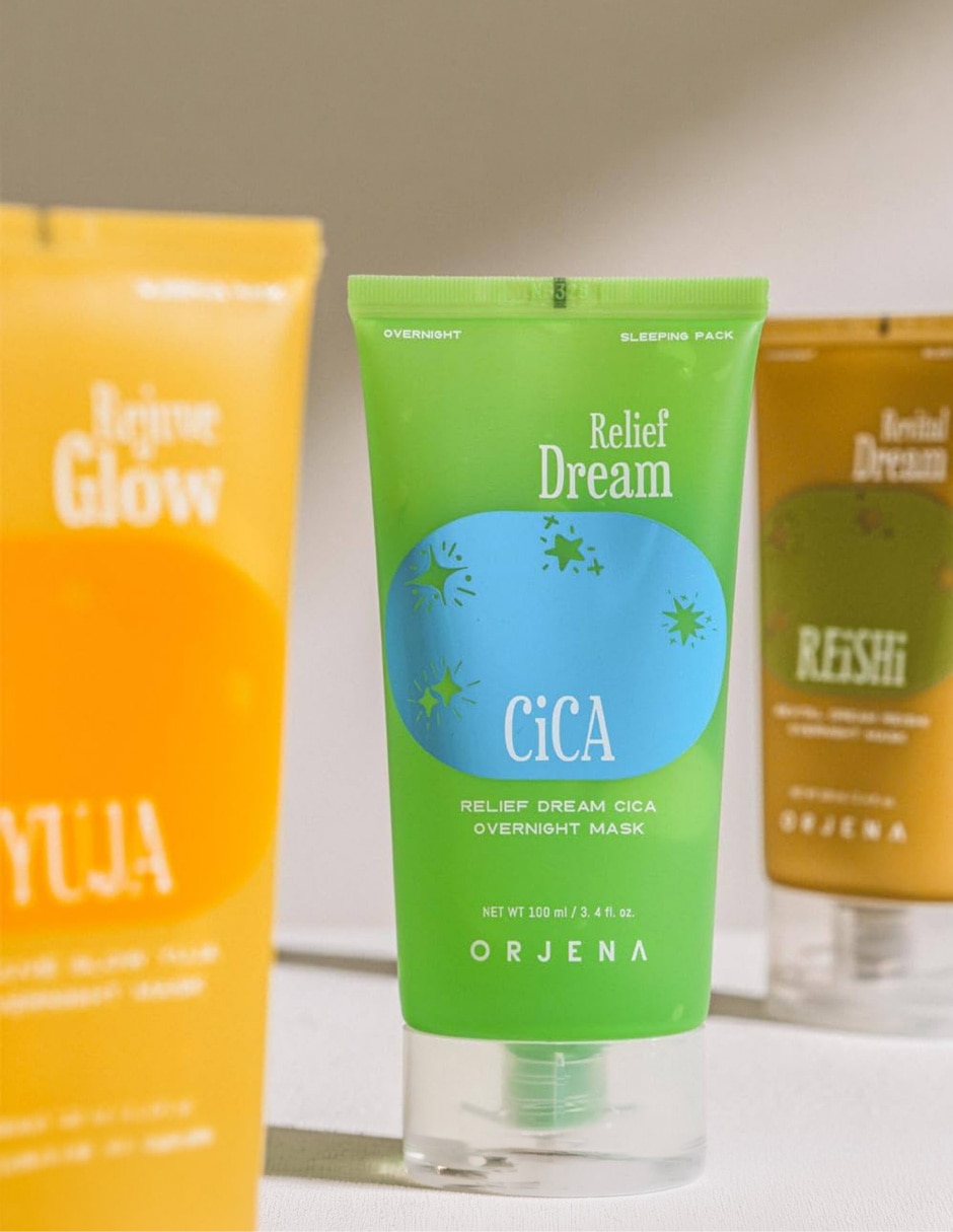 Mascarilla facial Orjena Relief Dream Cica Overnight Mask 100 g