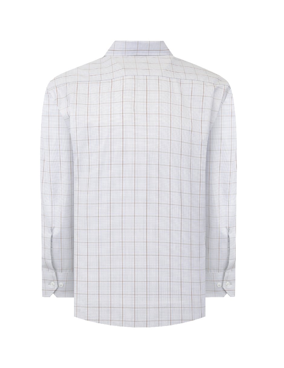 Camisa casual manchester manga larga para hombre 5