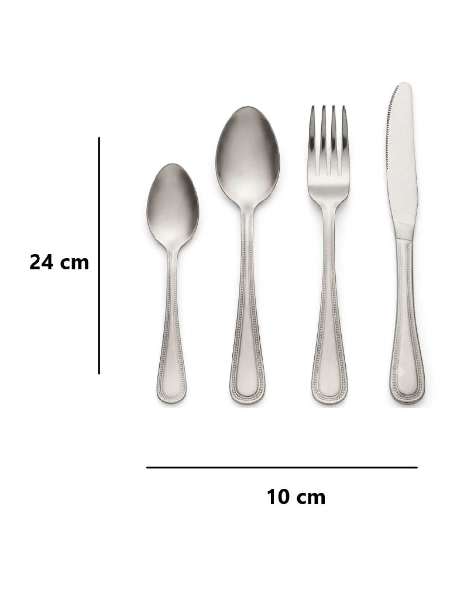 Set cubiertos Magefesa de acero inoxidable 24 piezas 4