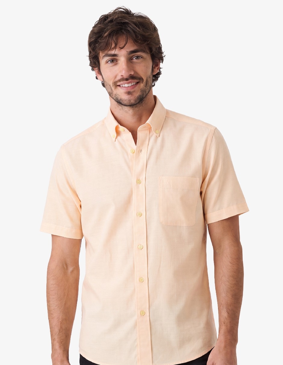 Camisa casual manchester manga corta para hombre