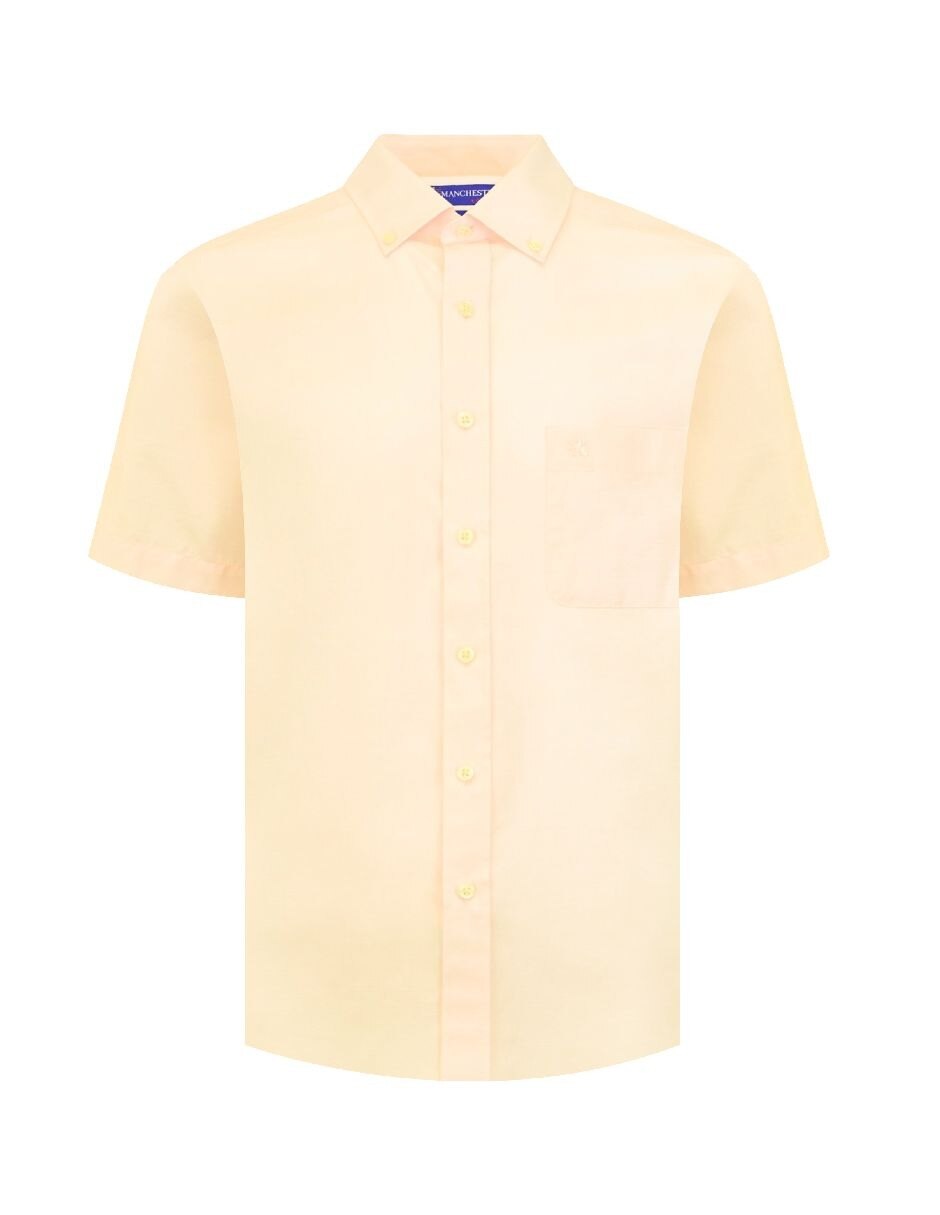 Camisa casual manchester manga corta para hombre 6