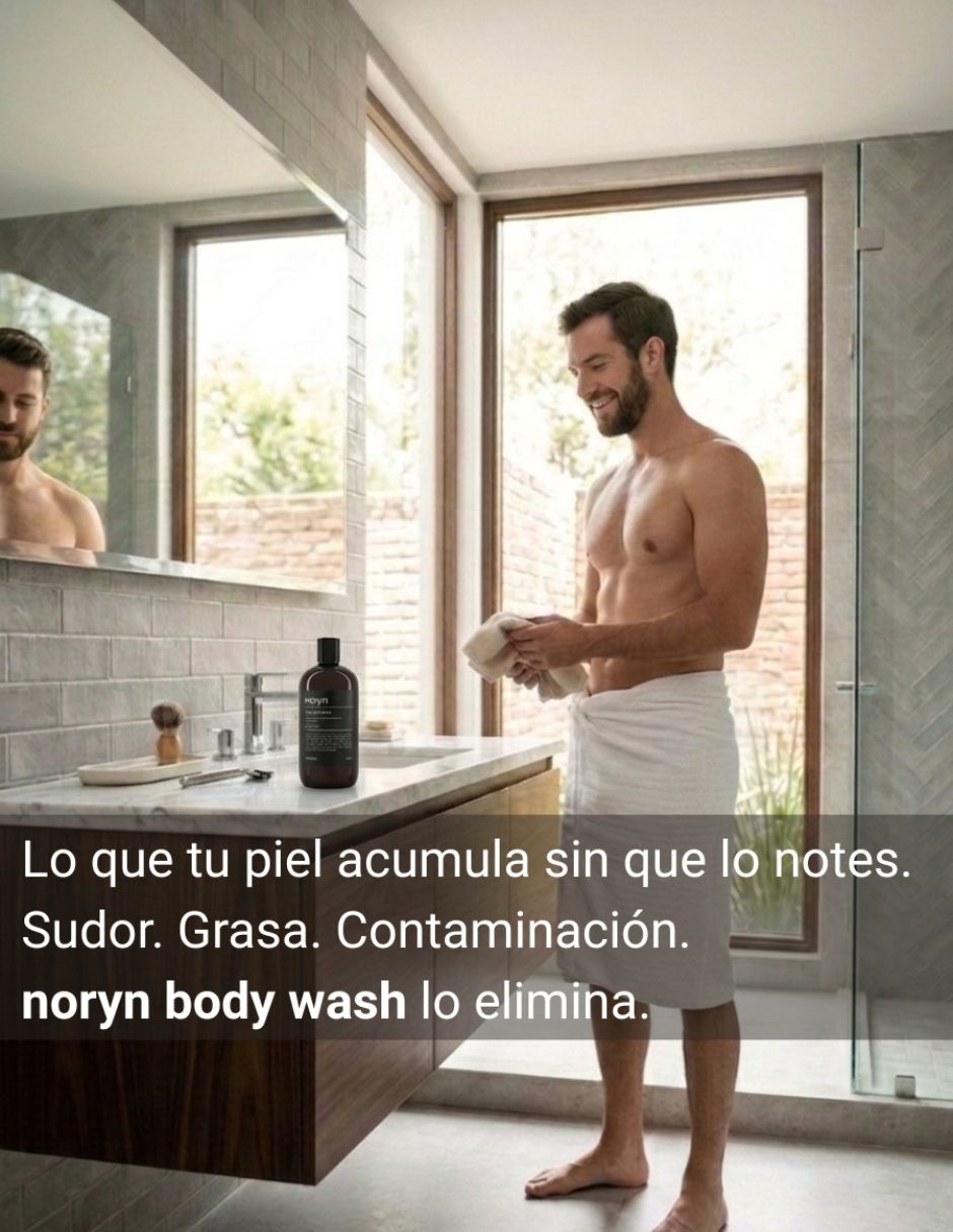 Jabón corporal Noryn Men Body Wash Menta y Lima 480 ml Noryn 4