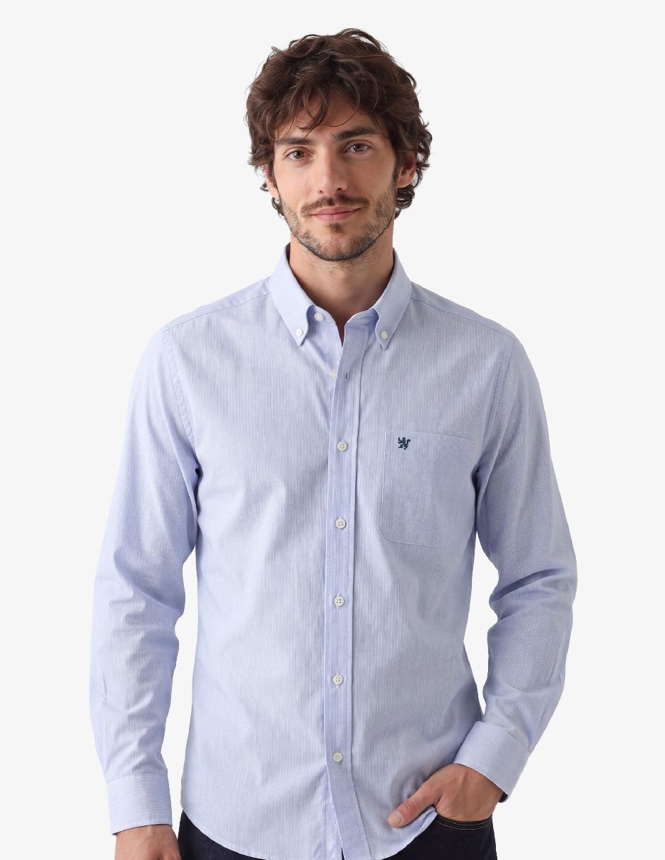Camisa casual manchester manga larga para hombre Camisa casual manchester manga larga para hombre