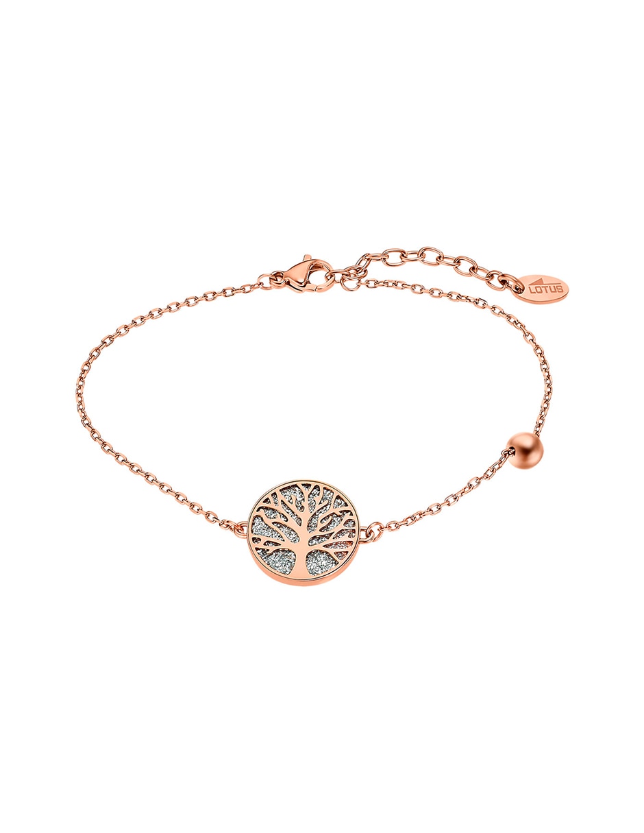 Pulsera lotus style zirconia cúbica tree of life