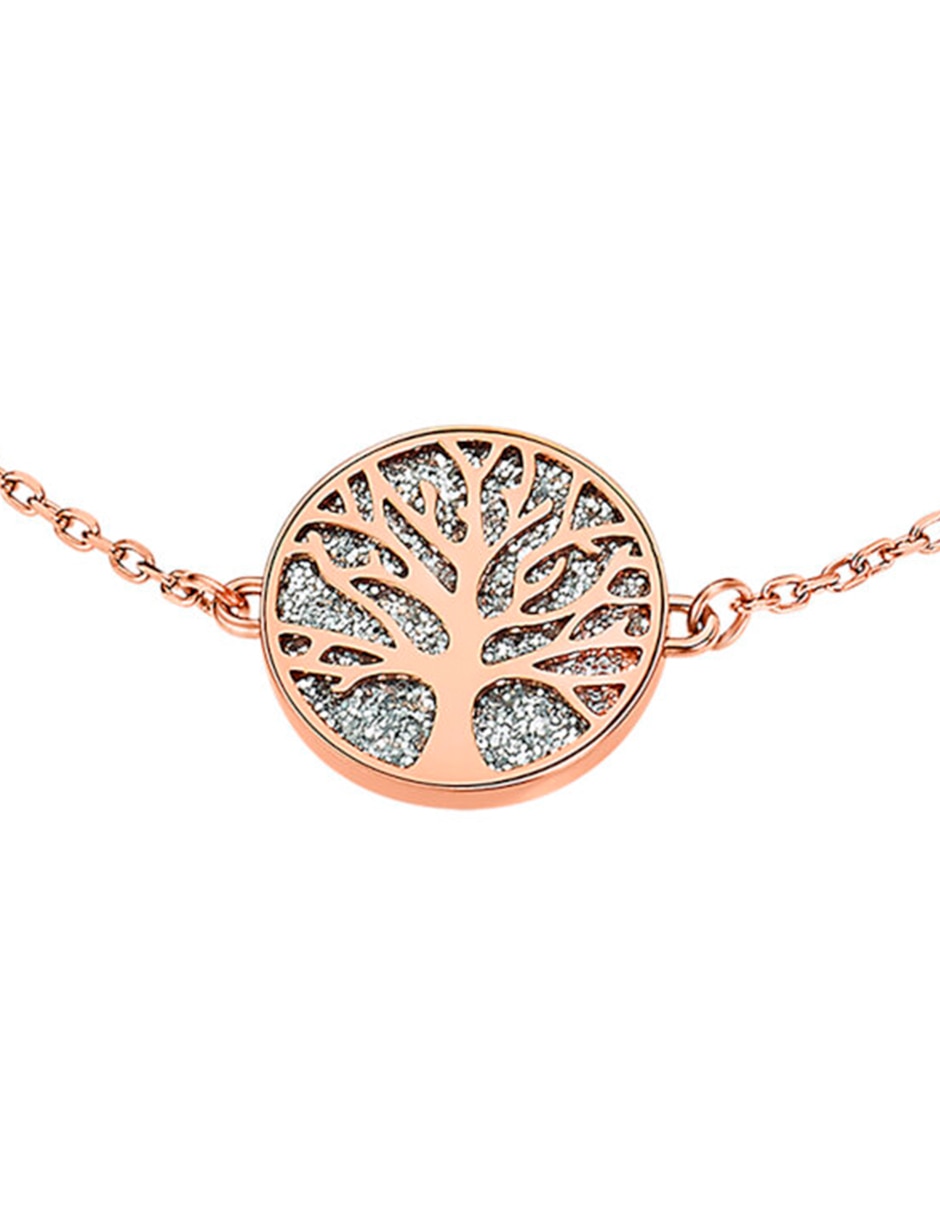 Pulsera lotus style zirconia cúbica tree of life