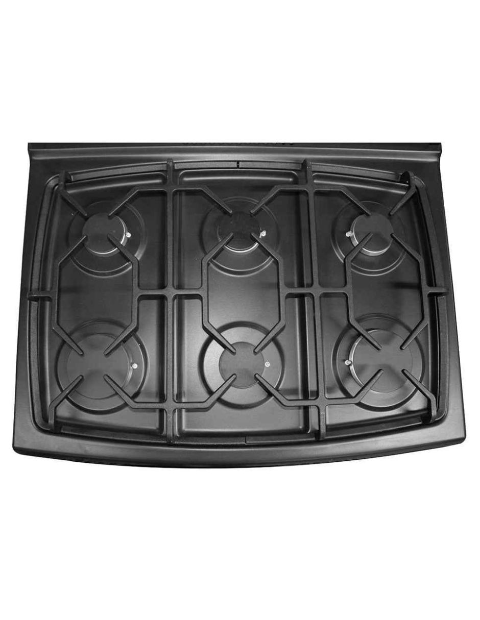 Estufa empotrable a gas natural/lp koblenz 76 cm génova de 6 quemadores 2
