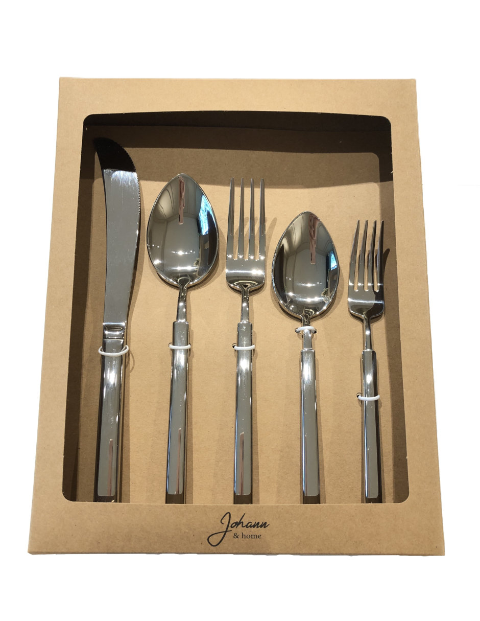 Set cubiertos de acero inoxidable 5 piezas 2