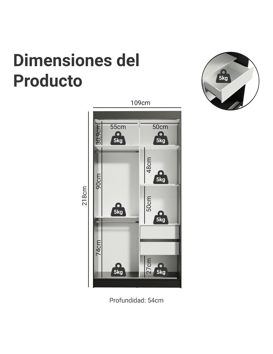 Ropero armable 10978n1e de mdp 9