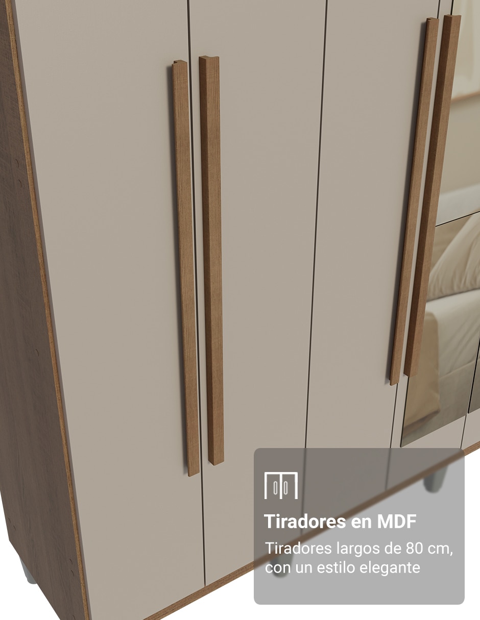 Ropero armable MADESA 1107K92E4GL1CP de MDP 2