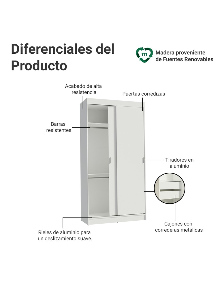 Ropero armable 109709 de mdp 4