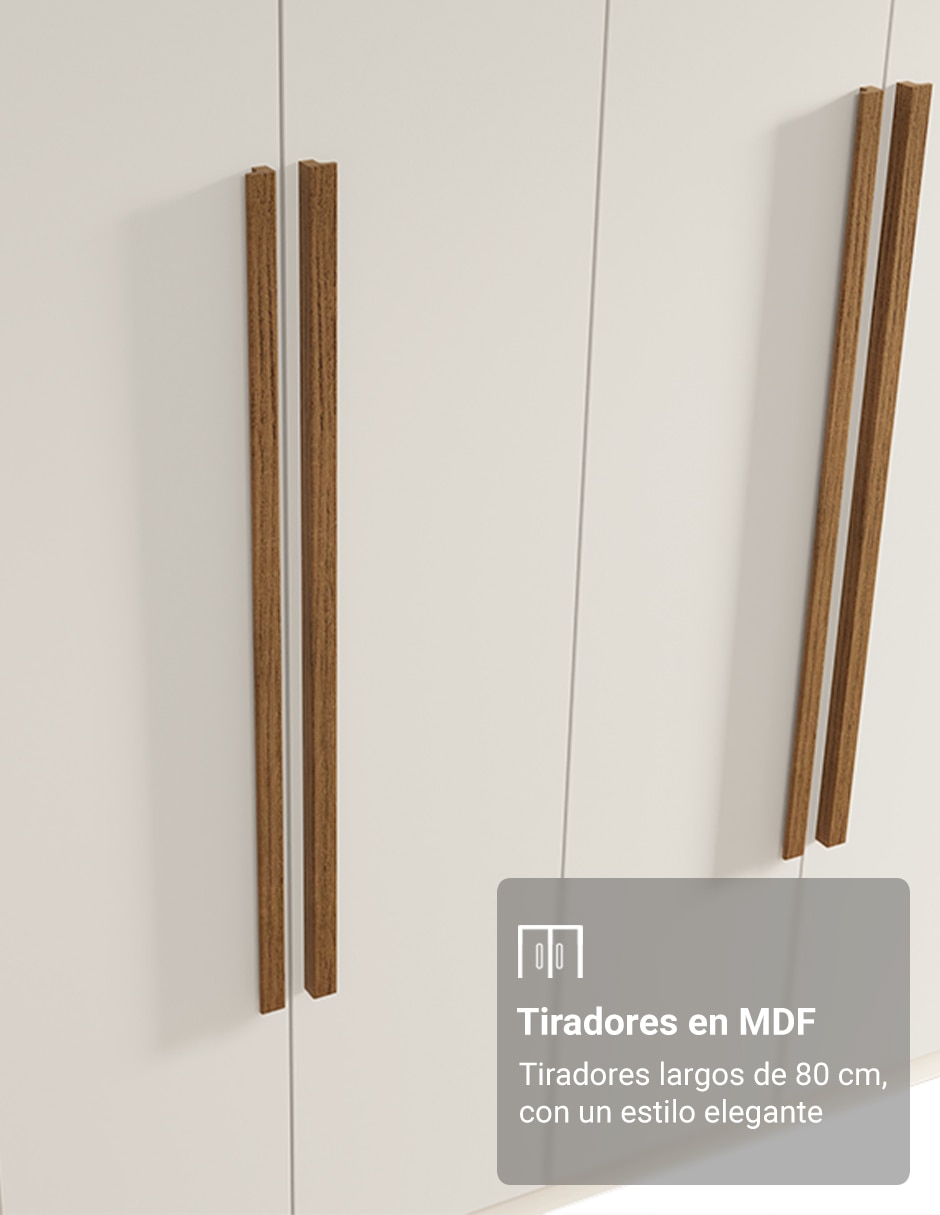 Ropero armable MADESA 1107J54GL1 de MDP 4