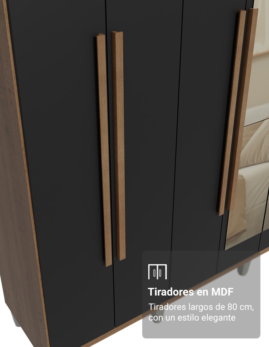 Ropero armable MADESA 1107C12E4GL1CP de MDP 12