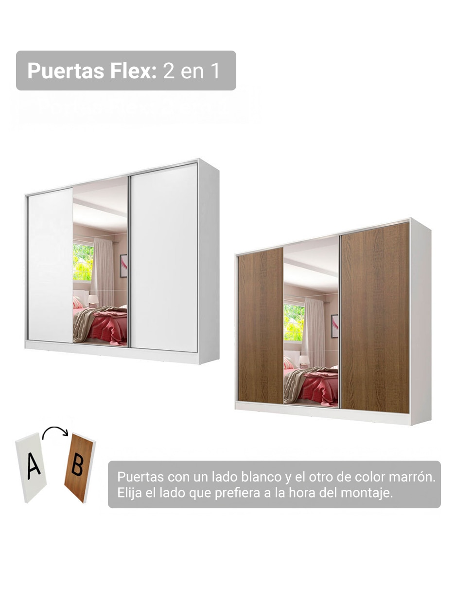 Ropero armable MADESA 10639B1E de MDF 10