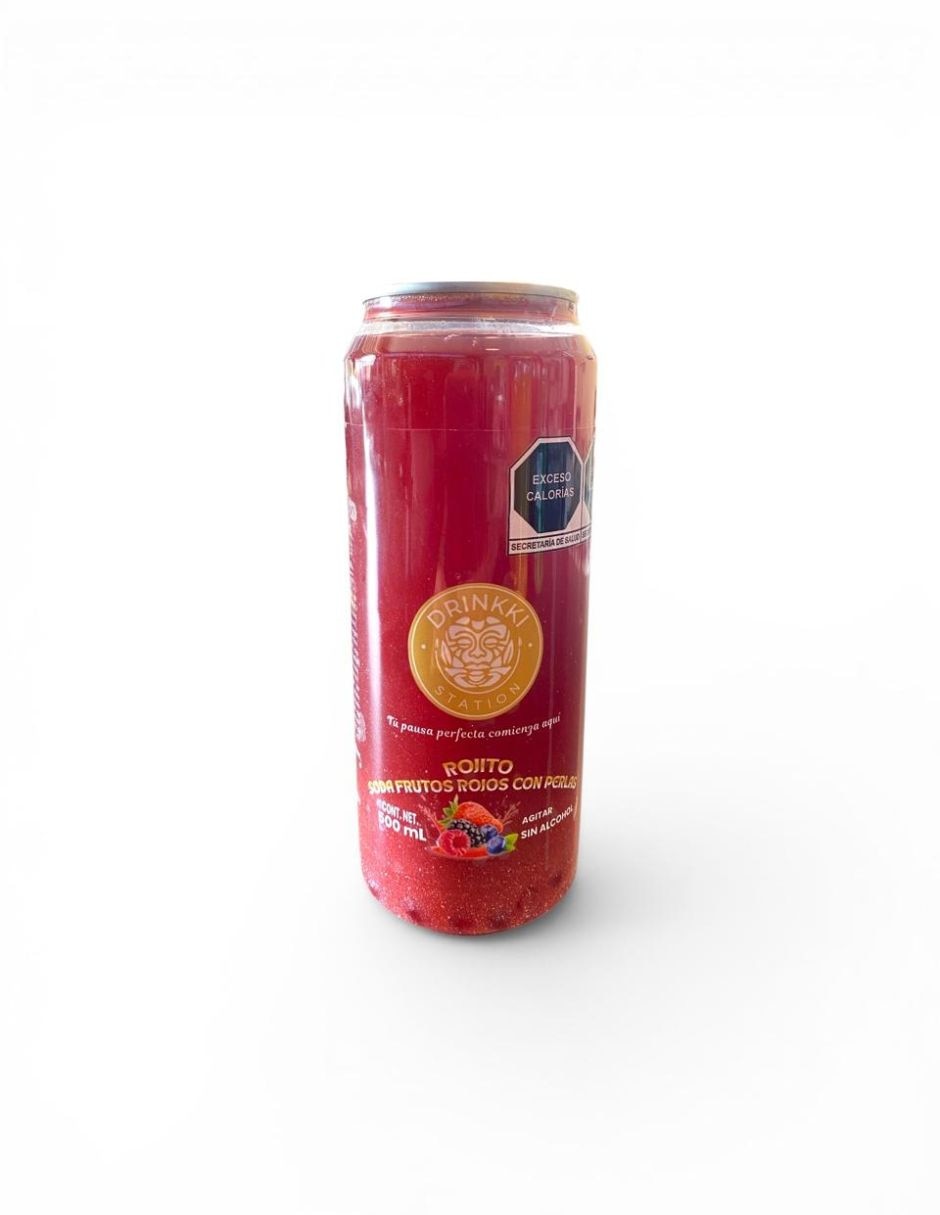 Jugo espumoso Drinkki Station Tu Pausa Perfecta Comienza Aquí sabor frutos rojos 2