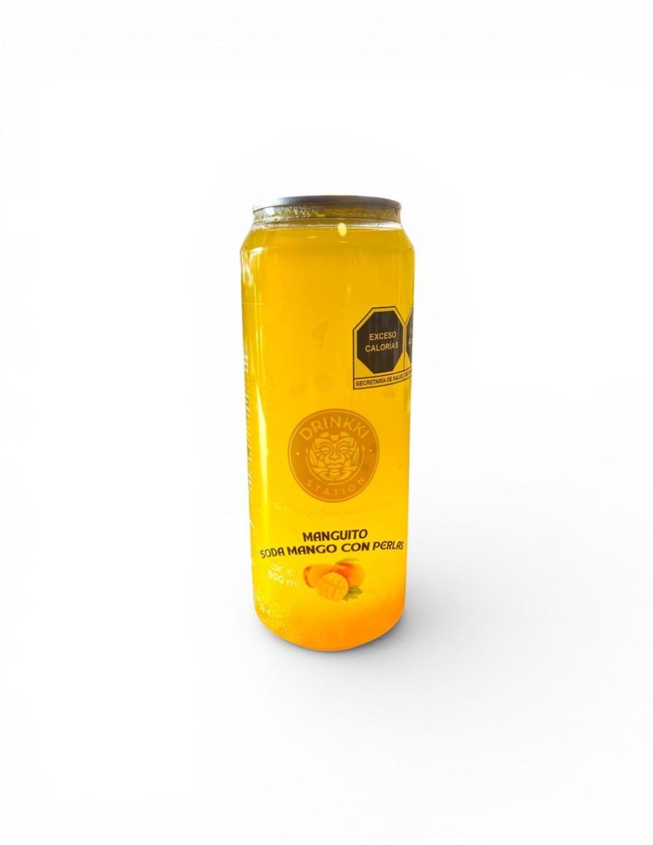 Jugo espumoso Drinkki Station Tu Pausa Perfecta Comienza Aquí sabor mango 2