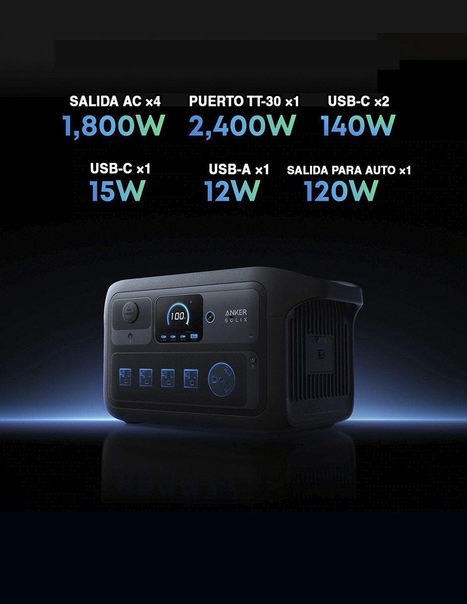 Batería portátil ANKER SOLIX 2000 mAh 2