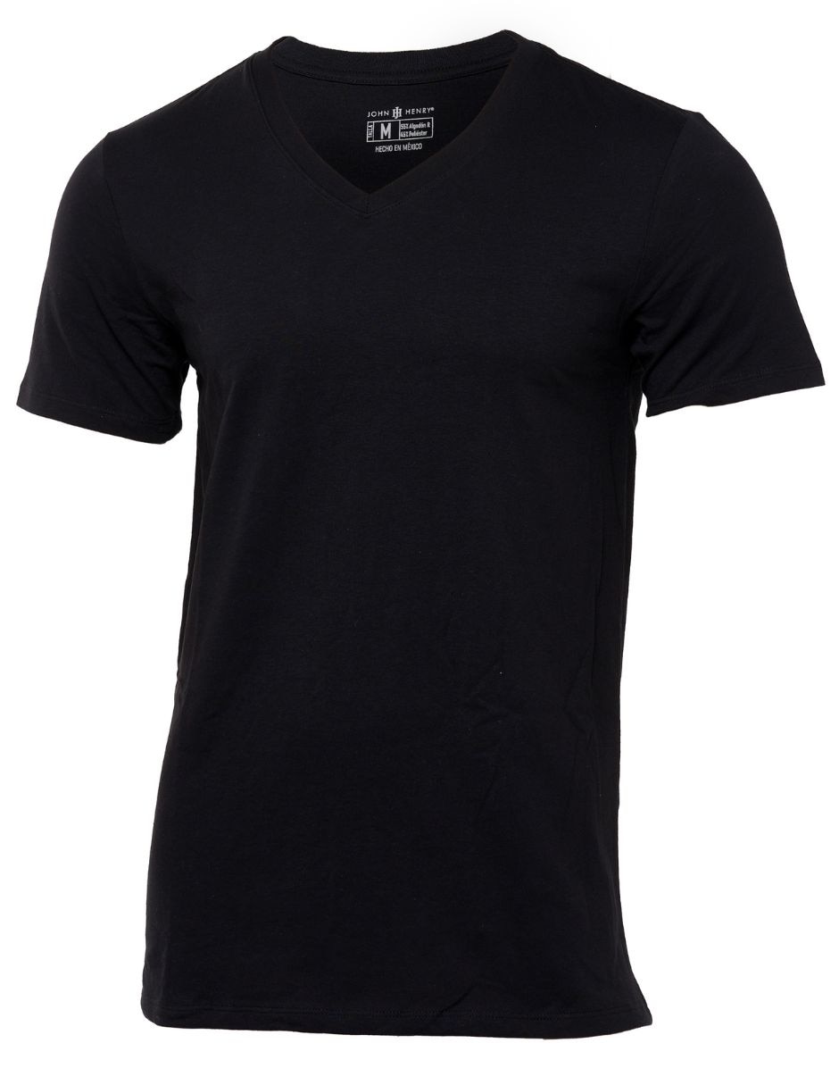 Playera john henry cuello v para hombre 2