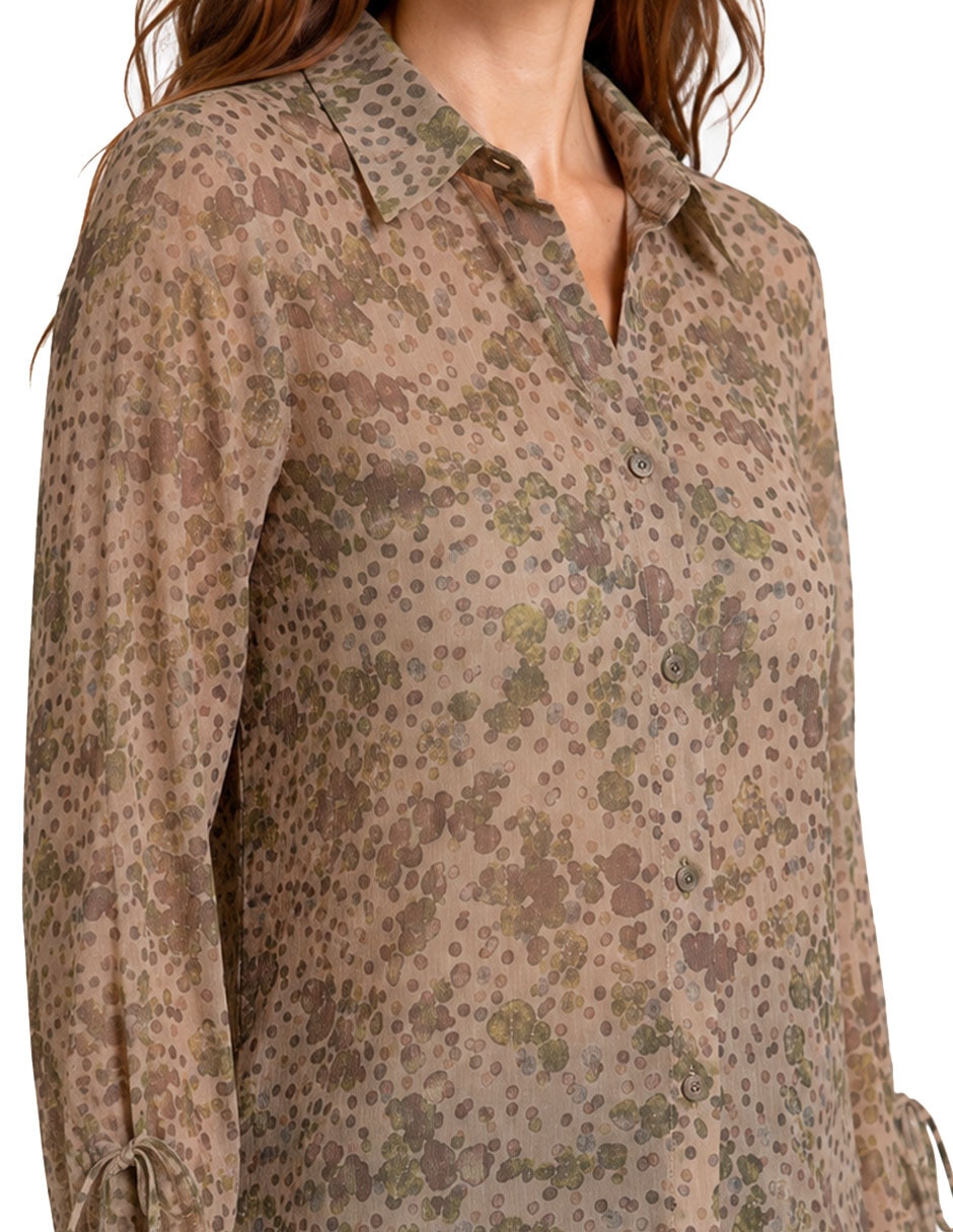 Blusa foley's manga larga para mujer