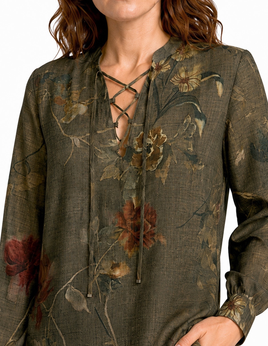 Blusa foley's manga larga para mujer