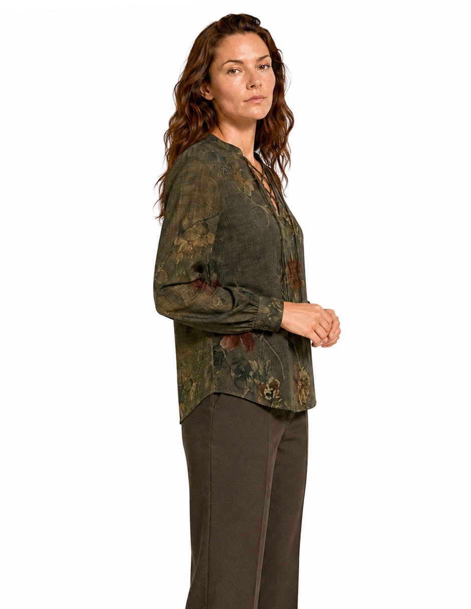 Blusa foley's manga larga para mujer