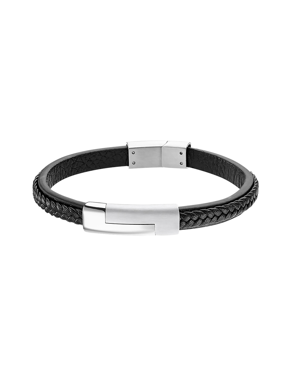 Pulsera lotus style de piel con men basic
