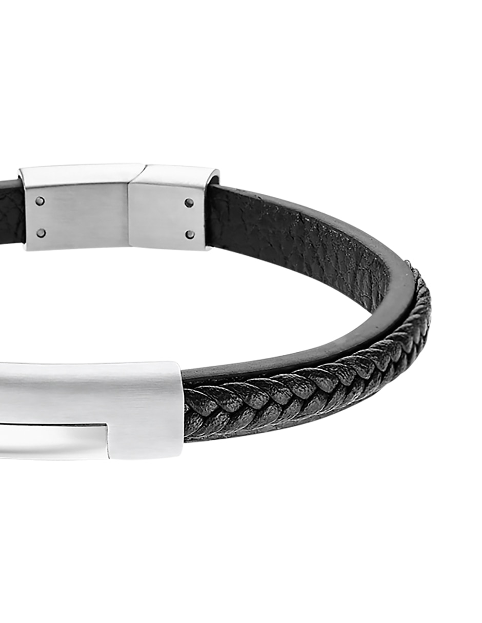 Pulsera lotus style de piel con men basic