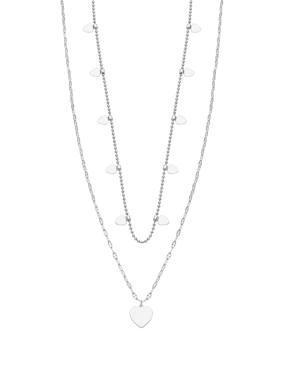 Collar lotus style woman's heart