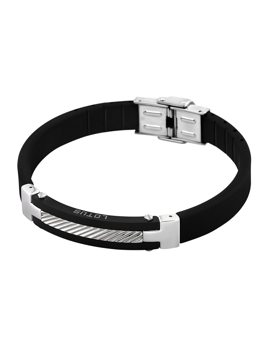 Pulsera lotus style men in black