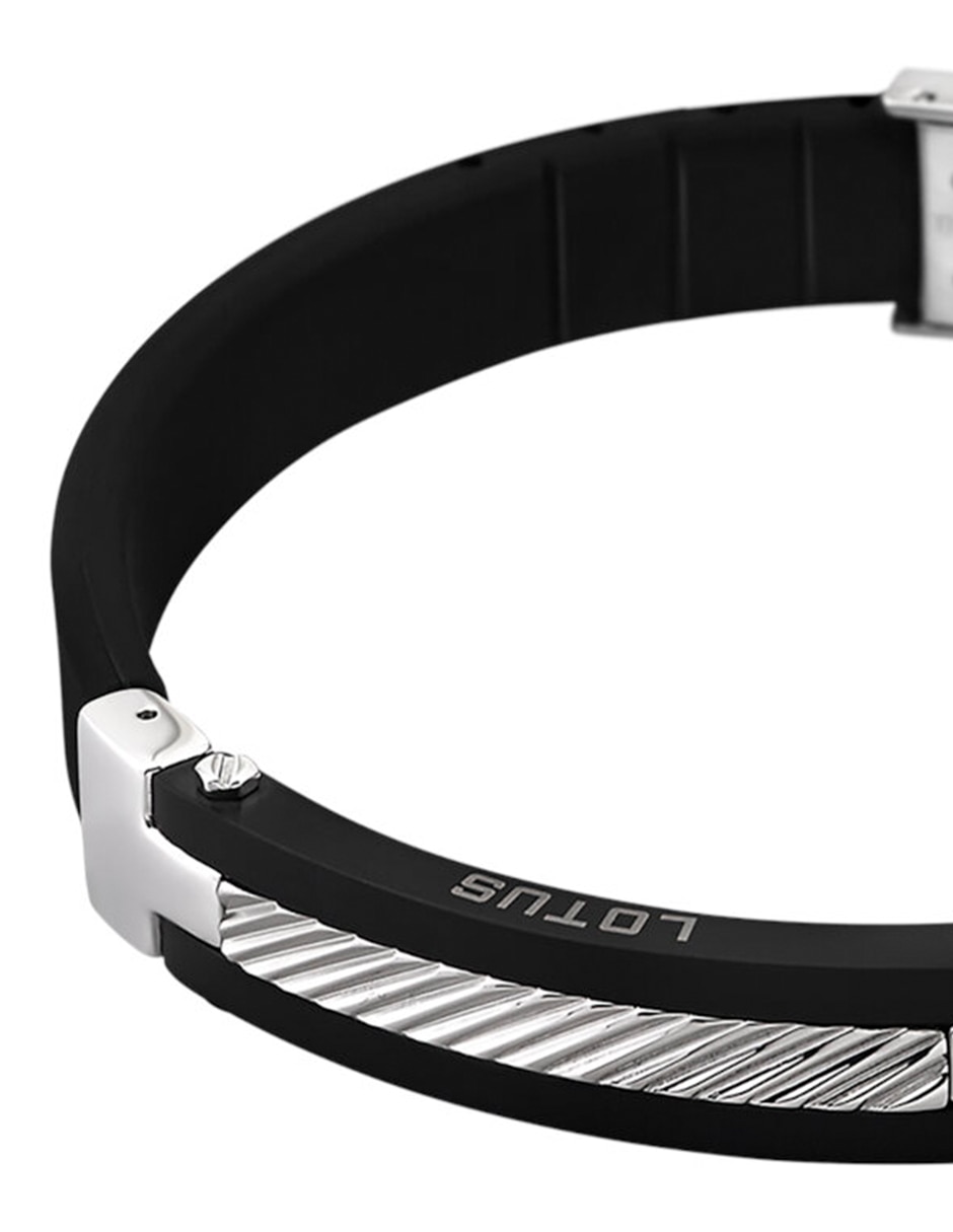Pulsera lotus style men in black