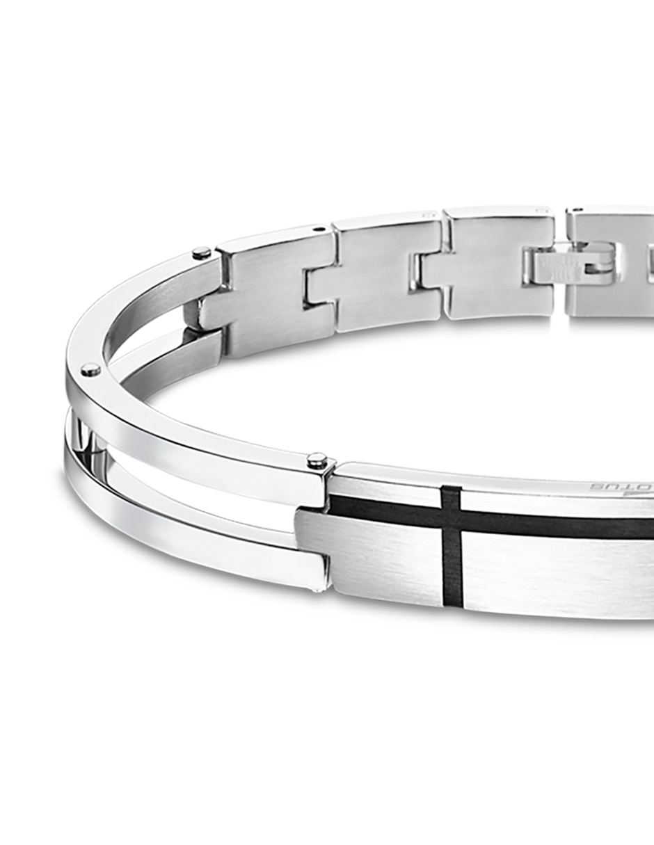 Pulsera lotus style men in black